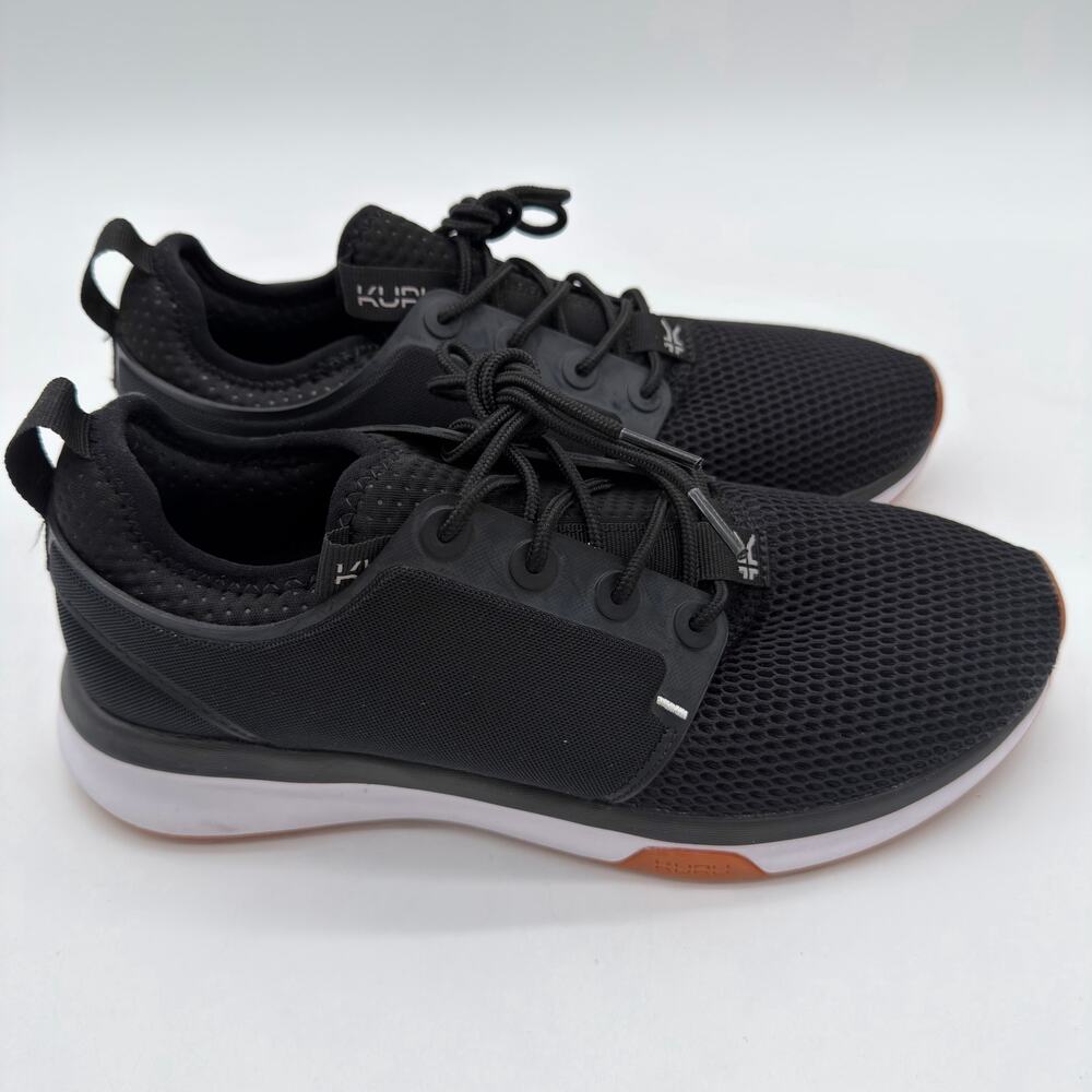 Kuru Atom Performance Everyday Plantar Fasciitis Comfort Black Sneakers NWOB 8